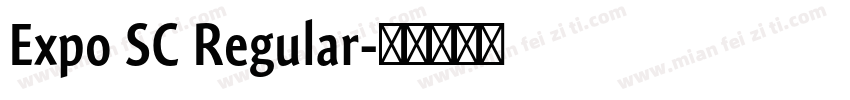 Expo SC Regular字体转换